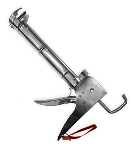 Пистолет для герметика алюминиевая туба, 600 мл